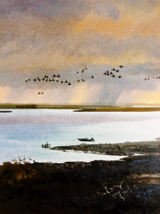 John P. Cowan Snows At Dawn Lithograph AP 1988 - Brand New Super Custom Sporting Frame