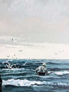 John P. Cowan - Maybe A Keeper - FS GiClee - Rare - Brand New Custom Sporting Frame