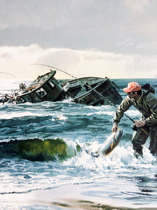 John P. Cowan - Maybe A Keeper - FS GiClee - Rare - Brand New Custom Sporting Frame