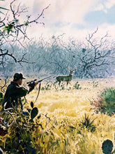 Load image into Gallery viewer, John P. Cowan Coming to Horns GiClee Full Sheet - Brand New Super Custom Sporting Frame