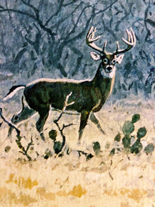 John P. Cowan Coming to Horns GiClee Full Sheet - Brand New Super Custom Sporting Frame