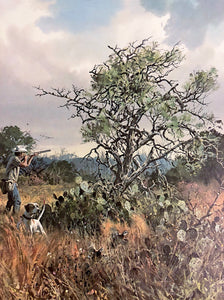 John P. Cowan At Home Lithograph Year 1982 - Brand New Super Custom Sporting Frame