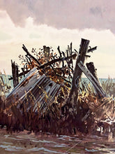 Load image into Gallery viewer, John P. Cowan - Blindside - Lithograph 1992 - Brand New Custom Sporting Frame