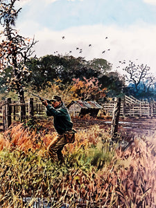 John P. Cowan Late Season Doves Lithograph Artist Proof Year 1993 - Brand New Super Custom Sporting Frame