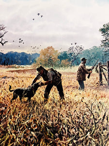 John P. Cowan Late Season Doves Lithograph Artist Proof Year 1993 - Brand New Super Custom Sporting Frame