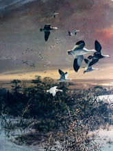 Load image into Gallery viewer, John P. Cowan - Autumn Snows and Blues-  Lithograph 1977 - Brand New Custom Sporting Frame