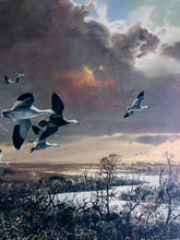 Load image into Gallery viewer, John P. Cowan - Autumn Snows and Blues-  Lithograph 1977 - Brand New Custom Sporting Frame