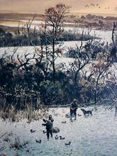 Load image into Gallery viewer, John P. Cowan - Autumn Snows and Blues-  Lithograph 1977 - Brand New Custom Sporting Frame