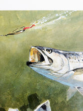 Load image into Gallery viewer, Al Barnes 2004 Coastal Conservation Association CCA Stamp Print With Stamp - Brand New Super Custom Sporting Frame