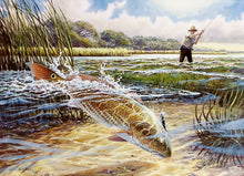Load image into Gallery viewer, Herb Booth 2003 Coastal Conservation Association CCA Stamp Print With Stamp - Brand New Super Custom Sporting Frame