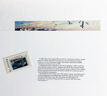Load image into Gallery viewer, Herb Booth - 1988 Texas Saltwater Stamp Print With Double Stamps - Brand New Custom Sporting Frame