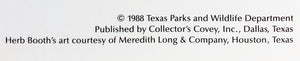 Herb Booth - 1988 Texas Saltwater Stamp Print With Double Stamps - Brand New Custom Sporting Frame