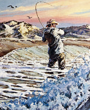Load image into Gallery viewer, Herb Booth - 1988 Texas Saltwater Stamp Print With Double Stamps - Brand New Custom Sporting Frame