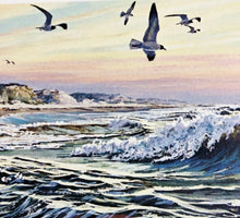 Load image into Gallery viewer, Herb Booth - 1988 Texas Saltwater Stamp Print With Double Stamps - Brand New Custom Sporting Frame
