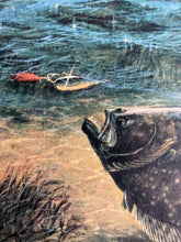 Load image into Gallery viewer, John Dearman - 1989 Coastal Conservation Association CCA Stamp Print With Double Stamps - Brand New Custom Sporting Frame