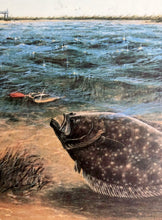 Load image into Gallery viewer, John Dearman - 1989 Coastal Conservation Association CCA Stamp Print With Double Stamps - Brand New Custom Sporting Frame