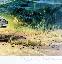 Load image into Gallery viewer, John P. Cowan 1986 Texas Saltwater Stamp Print With Stamp - Brand New Super Custom Sporting Frame