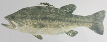 Load image into Gallery viewer, John Morrow Black Bass Gyotaku GiClee - Brand New Super Custom Sporting Frame