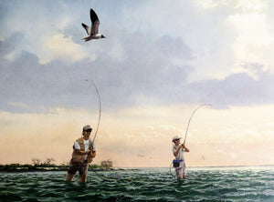 John Dearman - Done Deal - Lithograph CE - Brand New Custom Sporting Frame