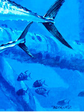 Load image into Gallery viewer, Al Barnes - 1993 Texas Saltwater Stamp Print With Stamp - Brand New Custom Sporting Frame
