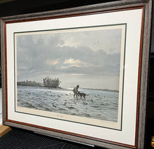 Load image into Gallery viewer, John P. Cowan Fox&#39;s Blind Lithograph Year 1980 - Brand New Custom Sporting Frame