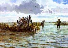 Load image into Gallery viewer, John P. Cowan - Blindside - Lithograph 1992 - Brand New Custom Sporting Frame
