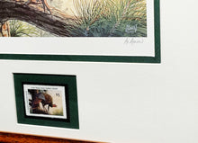 Load image into Gallery viewer, Al Agnew - 1990 Texas Wild Turkey Stamp Print With Stamp - Brand New Custom Sporting Frame