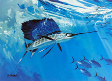 Load image into Gallery viewer, Al Barnes - 1996 Texas Saltwater Stamp Print With Double Stamps - Brand New Custom Sporting Frame