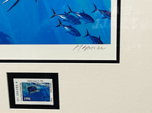 Load image into Gallery viewer, Al Barnes - 1996 Texas Saltwater Stamp Print With Stamp - Brand New Custom Sporting Frame
