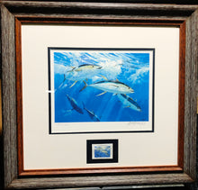 Load image into Gallery viewer, Al Barnes - 1997 Coastal Conservation Association CCA Stamp Print With Stamp - Brand New Custom Sporting Frame