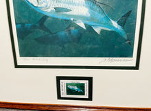 Load image into Gallery viewer, Al Barnes 2005 Texas Saltwater Stamp Print With Stamp Artist Proof - Brand New Super Custom Sporting Frame