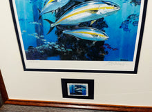 Load image into Gallery viewer, Al Barnes 2014 Coastal Conservation Association CCA Stamp Print With Stamp - Brand New Super Custom Sporting Frame
