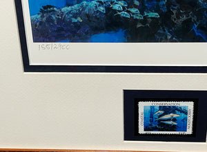 Al Barnes - 2014 Coastal Conservation Association CCA Stamp Print With Stamp - Brand New Custom Sporting Frame
