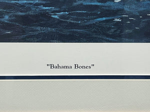 Al Barnes - Bahama Bones - Lithograph - Brand New Custom Sporting Frame