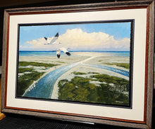 Load image into Gallery viewer, Al Barnes Cedar Bayou GiClee Full Sheet - Brand New Custom Sporting Frame