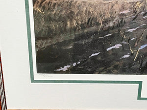 Al Barnes Early Snows Lithograph Snow Geese - Brand New Super Custom Sporting Frame