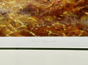 Al Barnes - Final Approach - Coastal Conservation Association CCA Lithograph - Brand New Custom Sporting Frame