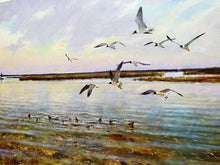 Load image into Gallery viewer, Al Barnes - Final Approach - Coastal Conservation Association CCA Lithograph - Brand New Custom Sporting Frame