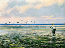 Load image into Gallery viewer, Al Barnes Flyfishing The Flats GiClee - Brand New Custom Sporting Frame