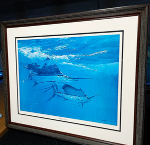 Al Barnes - Multiple Choice - Coastal Conservation Association CCA Lithograph - Brand New Custom Sporting Frame