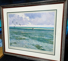 Load image into Gallery viewer, Al Barnes Reds Lithograph - Coastal Conservation Association CCA - Brand New Super Custom Sporting Frame