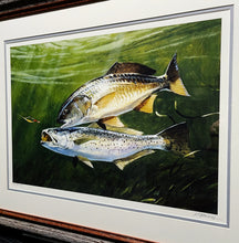 Load image into Gallery viewer, Al Barnes - Toss Up - Lithograph Very Rare - Brand New Custom Sporting Frame