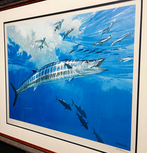 Load image into Gallery viewer, Al Barnes - Wahoo - Lithograph - Coastal Conservation Association CCA - Brand New Custom Sporting Frame