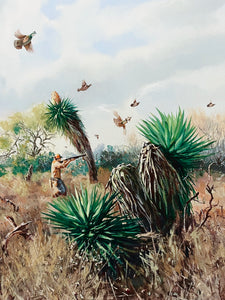 Chance Yarbrough Benevides Quail Artist Proof GiClee Full Sheet - Brand New Super Custom Sporting Frame