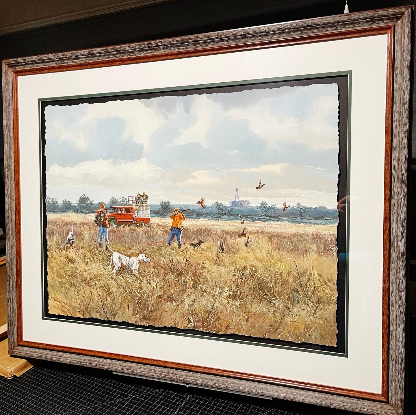 Chance Yarbrough - Ferarri - Artist Proof GiClee - Brand New Custom Sporting Frame