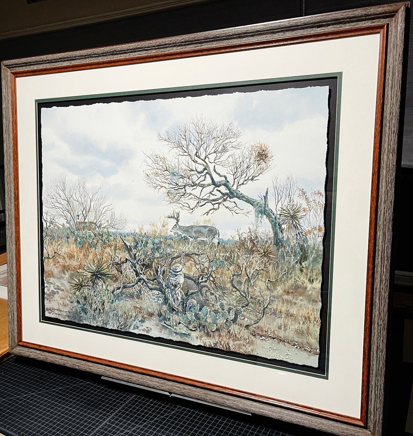 Chance Yarbrough - Pit Blind Booner - Full Sheet GiClee - Brand New Custom Sporting Frame
