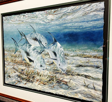 Load image into Gallery viewer, Chance Yarbrough Raghead Permit GiClee Half Sheet Permit Fishing - Brand New Custom Sporting Frame