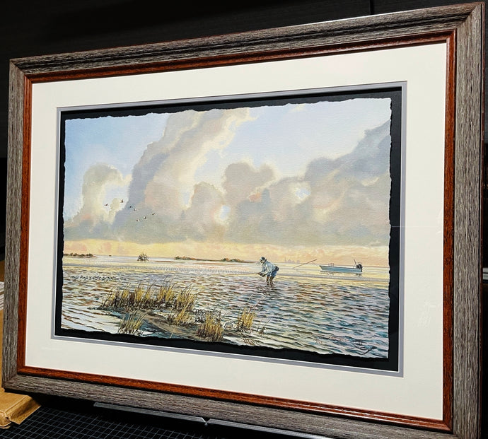 Chance Yarbrough Roseates And Reds GiClee Half Sheet - Artist Proof - Brand New Super Custom Sporting Frame