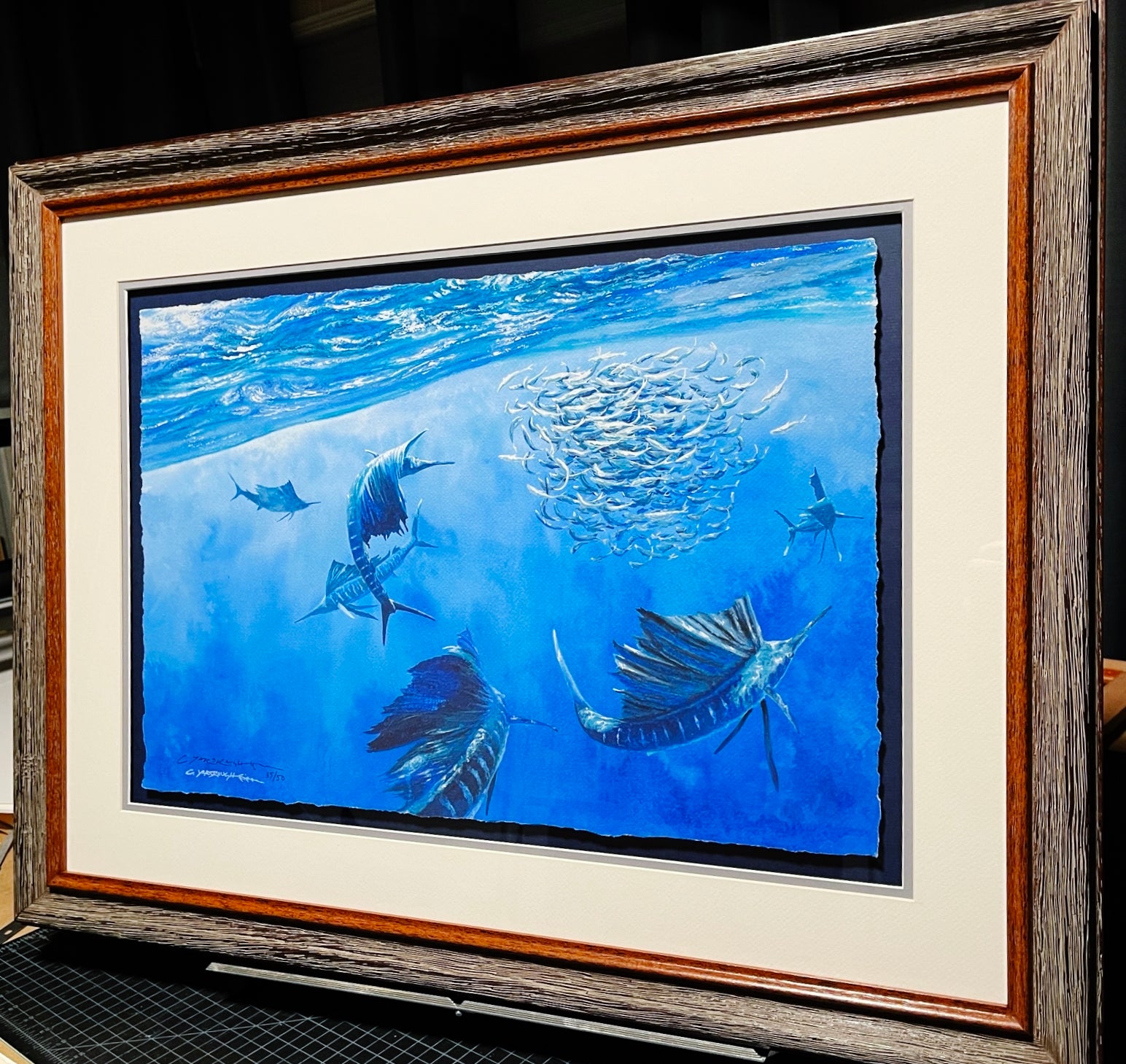 Chance Yarbrough Main Attraction GiClee Half Sheet - Brand New Super Custom Sporting Frame