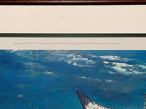 Chance Yarbrough - Saltwater Silversides - Lithograph AP - Tarpon - Brand New Custom Sporting Frame  *** FALL SPECIAL  ***